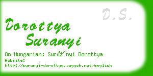 dorottya suranyi business card